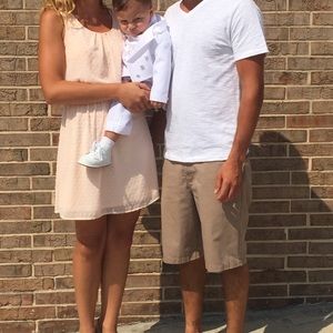 Polka dot Pink dress, like new!